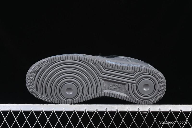 Nike Air Force 1 '07 Low Custom Graffiti Broken Swoosh Casual Sneakers - DM0970-132