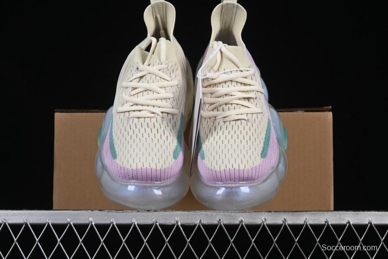 Grounds Big Bubble High Platform Sneakers in Cream Lilac - AJE5