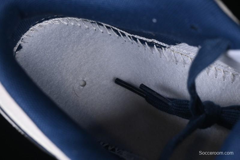 Nike Air Jordan 1 Low AJ1 The North Face Collaboration - Grey Pigskin Blue Sole Retro Basketball Shoes DM9188-011