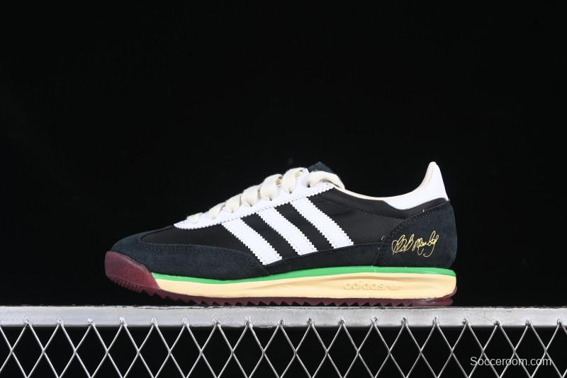 Adidas Samba x Bob Marley Limited Edition Sneakers - Retro Black with Rasta-Inspired Details