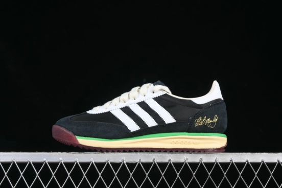 Adidas Samba x Bob Marley Limited Edition Sneakers - Retro Black with Rasta-Inspired Details