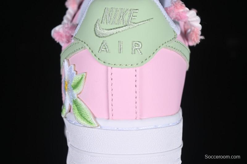Nike Air Force 1'07 Low Casual Sneakers with Cherry Blossom Design - VV1999-013