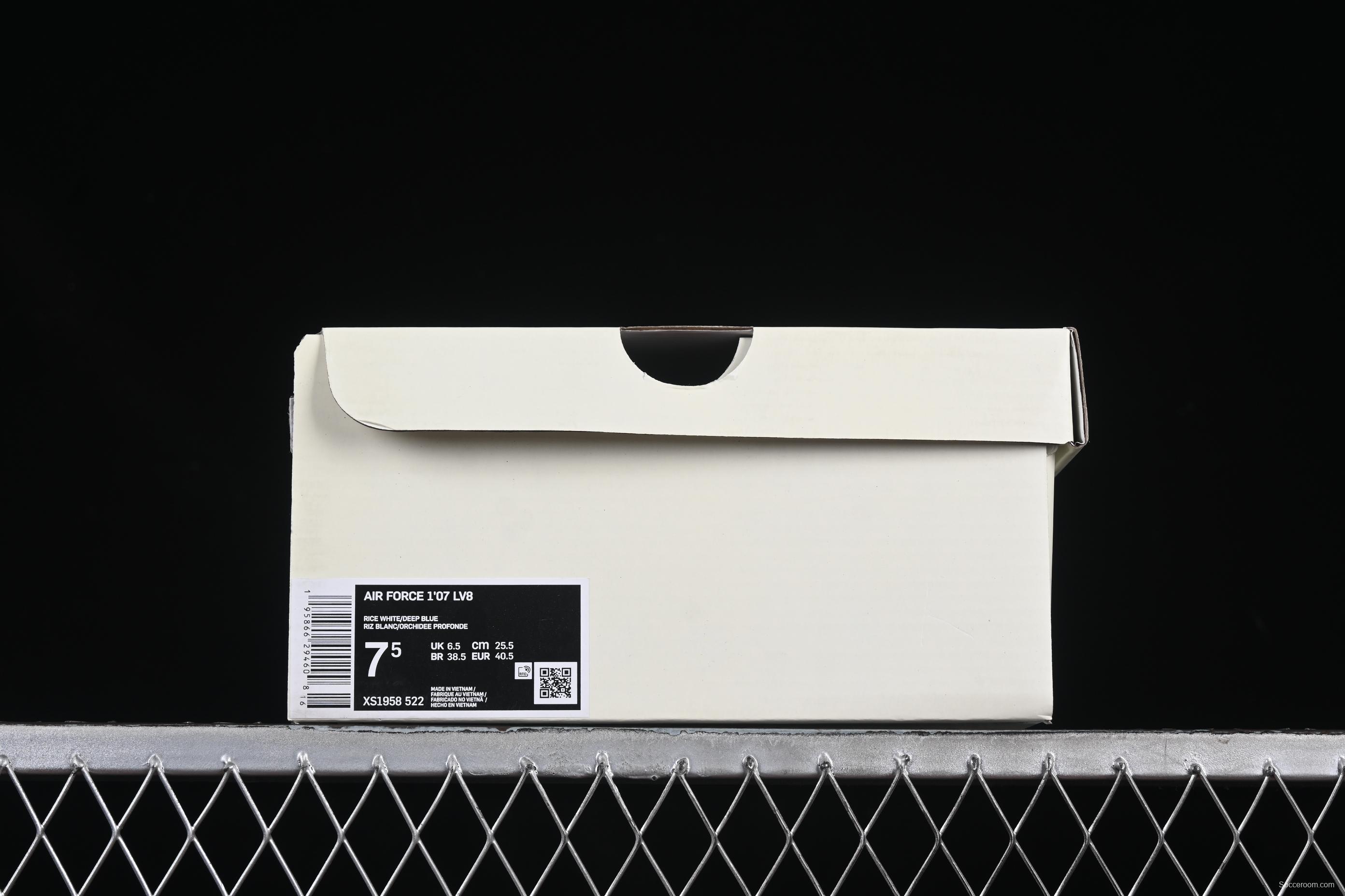 Nike Air Force 1 '07 Low UN Collaboration Navy Splatter Swoosh Casual Sneakers - XS1958-522