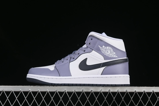 Nike Air Jordan 1 Mid AJ1 Culture Casual Sneakers in Haze Purple - DQ8426-145