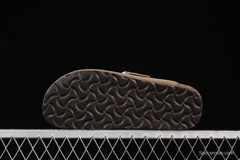 Birkenstock Arizona Soft Footbed Sandals with Suede Leather and Lambswool Lining - G.D4