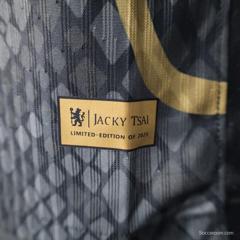 Player Version 25/26 Chelsea Bingx Black with Snake Pattern Design Jersey