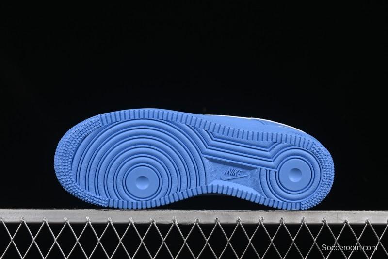 Nike Air Force 1'07 Low Casual Sneakers in Iceland Blue with Full-Length Air Cushion - ZH0316-070