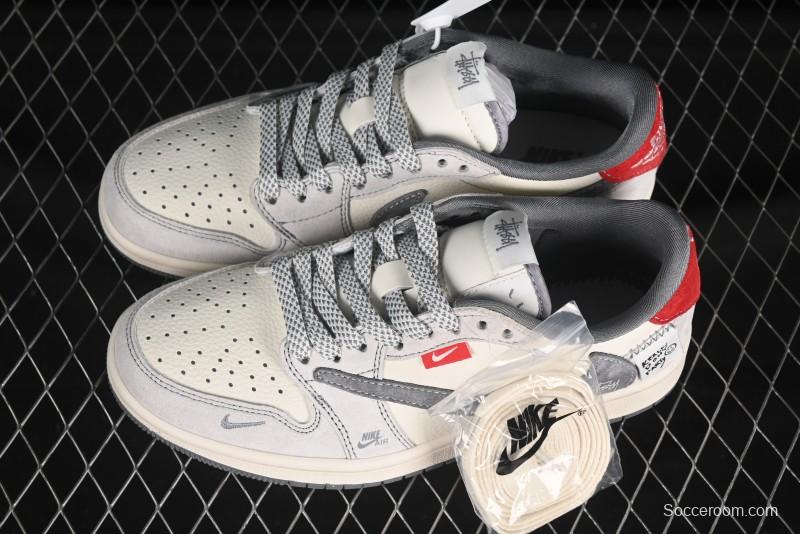Nike Travis Scott x Fragment Design x Air Jordan 1 Low OG SP Sneakers - YX5066-300