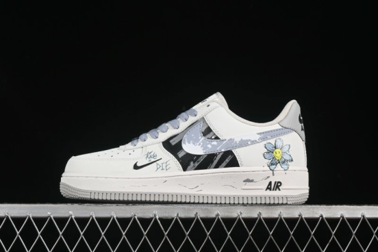 Nike Air Force 1'07 Low "Little Blue Flower" Casual Sneakers - FB1893-888