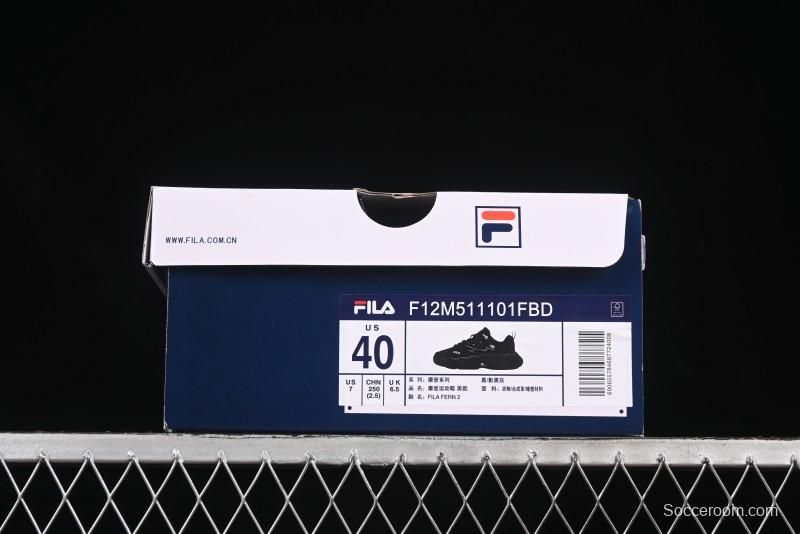 Fila Fusion Fern 2.0 Retro Chunky Sneakers with 3CM Thickened Platform Sole - F12M511101FBD