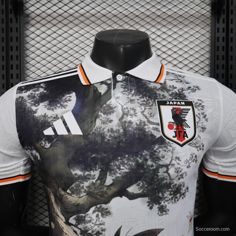 Player Version 2025 Japan White with Dragon Ball Nature Scene Jersey