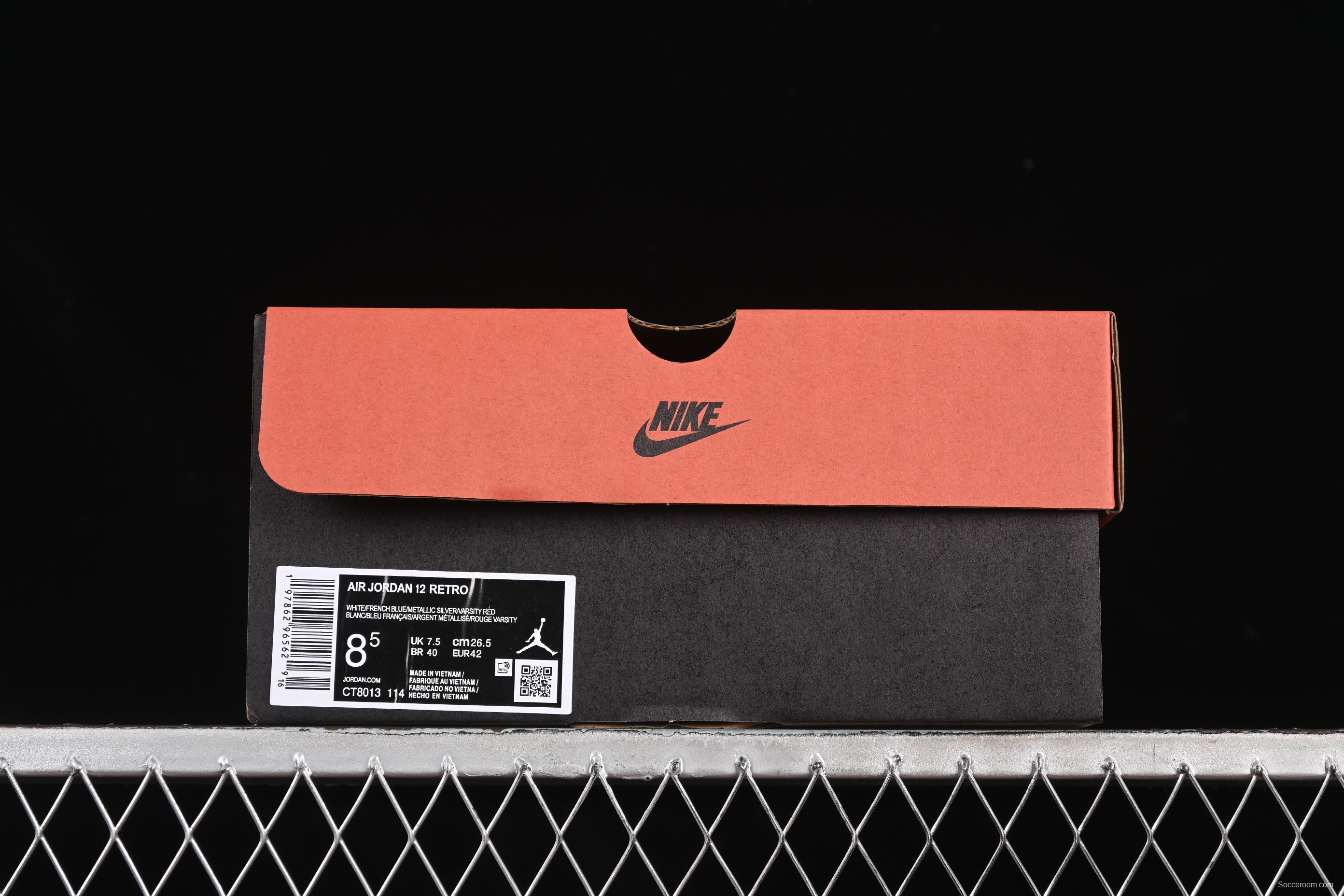 Nike Air Jordan 12 Retro French Blue Basketball Shoes - CT8013-114