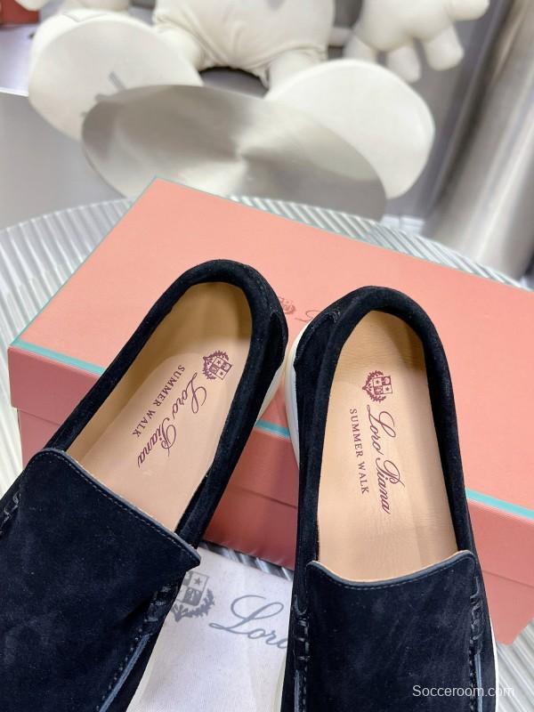 2024 Unisex LP Black Suede Loafers MJ00270