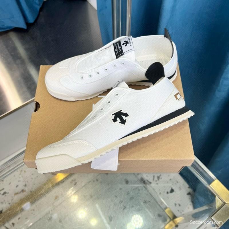 2024 Unisex Descente White Canvas Plimsolls MJ00280