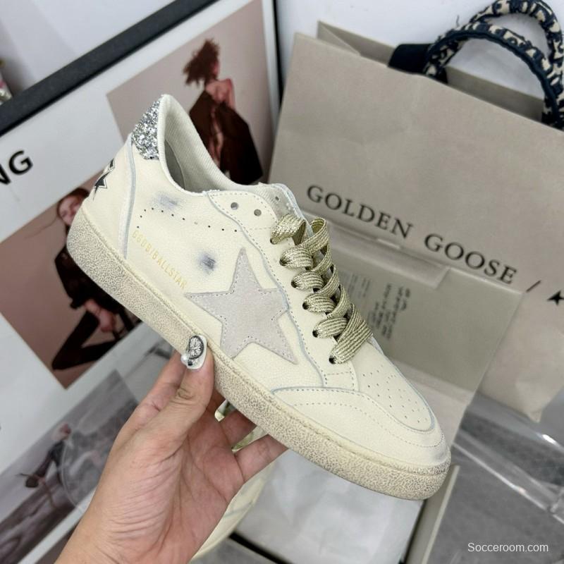2024 Unisex GGDB White Grey Leather Suede Sneakers MJ00260
