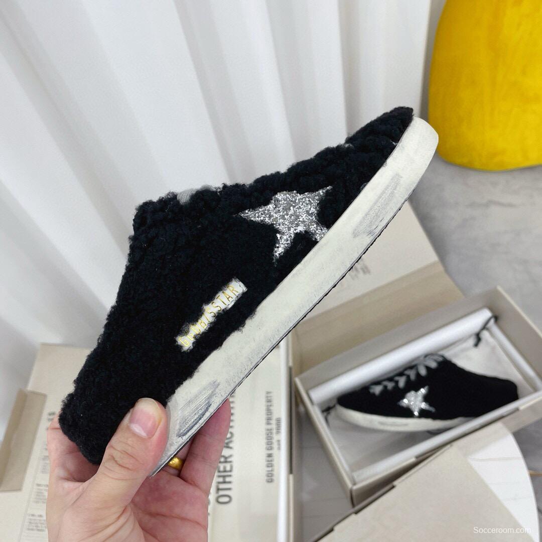 2024 GGDB Black Fur Slippers MJ00280