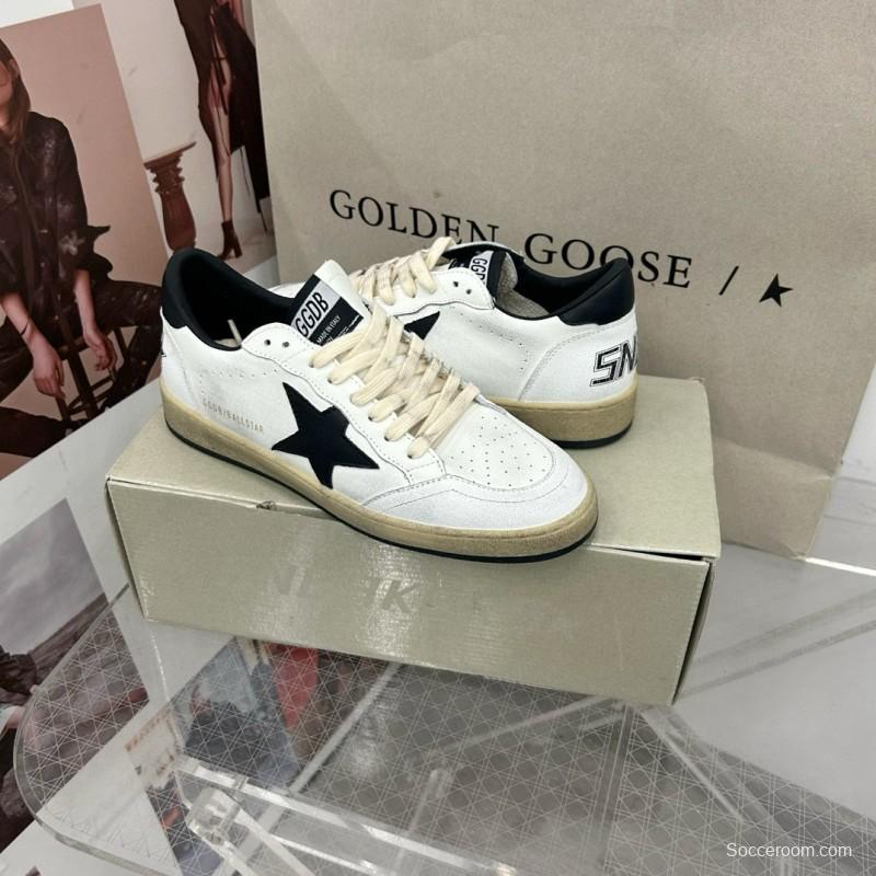 2024 Unisex GGDB White Black Leather Low Top Sneakers MJ00260