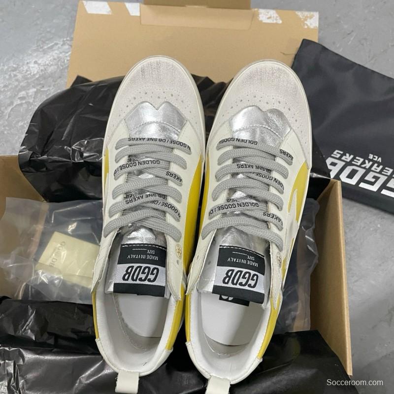 2024 Unisex GGDB Yellow White Leather Suede High Top Sneakers MJ00300