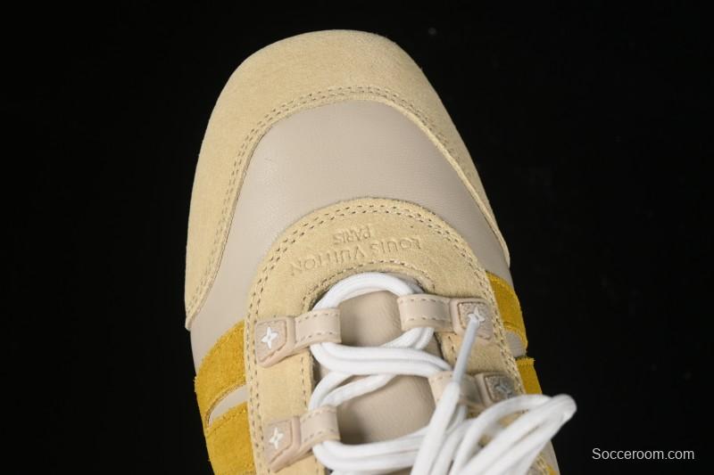 Louis Vuitton Sneakerina Round Toe Lace-Up Ballet Style Flat Training Shoes