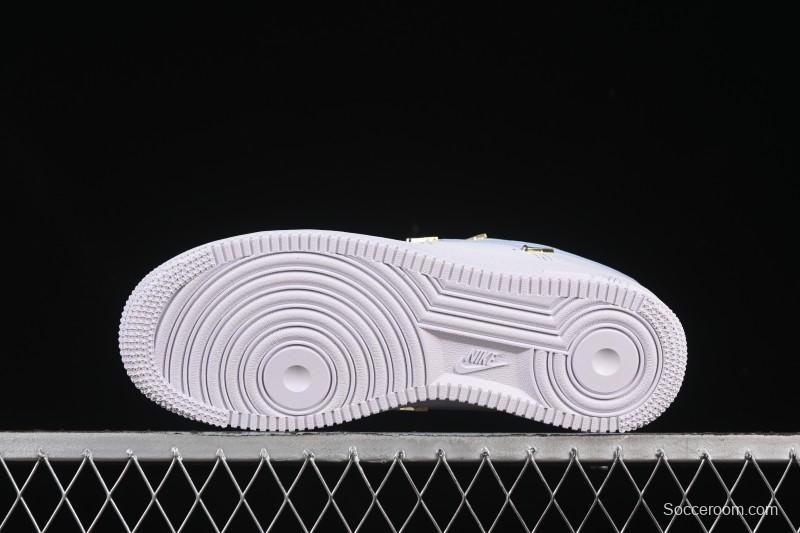 Nike Air Force 1 '07 Low Custom 2D Theme Four Hook Sky Blue Casual Sneakers - ZH0316-084