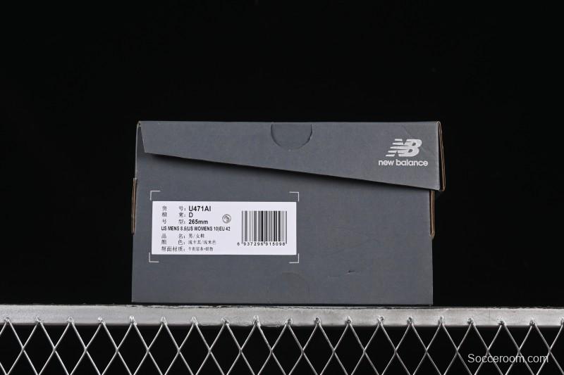 New Balance 471 Series Fabric and Split Leather Casual Lifestyle Shoes - U471AI