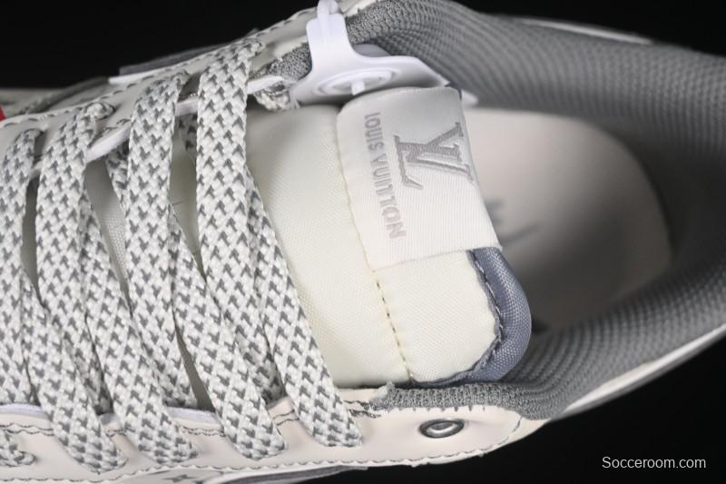 Nike Air Force 1 '07 Low LV Collaboration Light Gray Small Double Hook Casual Sneakers - YX5066-350