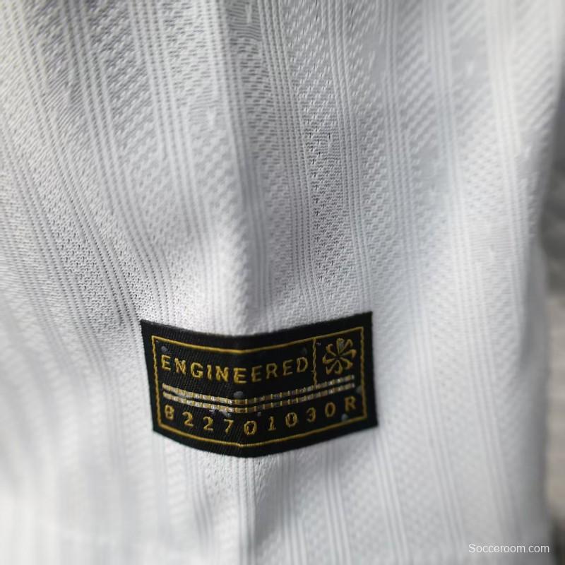 Player Version 25/26 Barcelona White with Blue and Red Brush Stroke Jersey