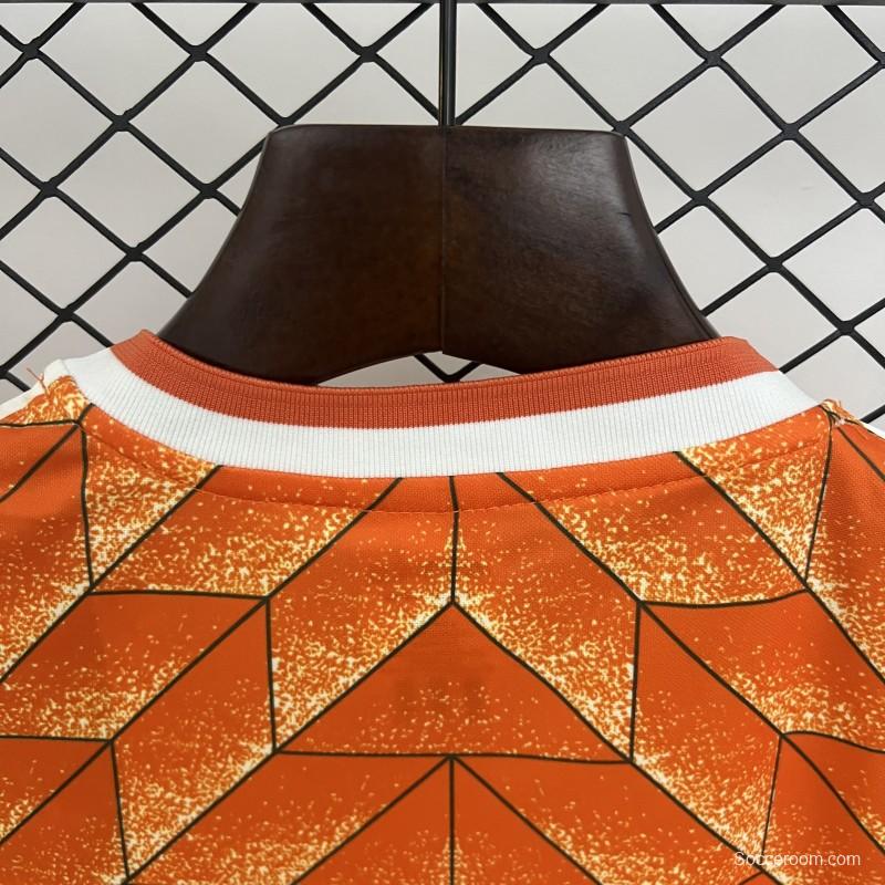 Retro 1988 Kids Netherlands Home Size 16-28 Jersey