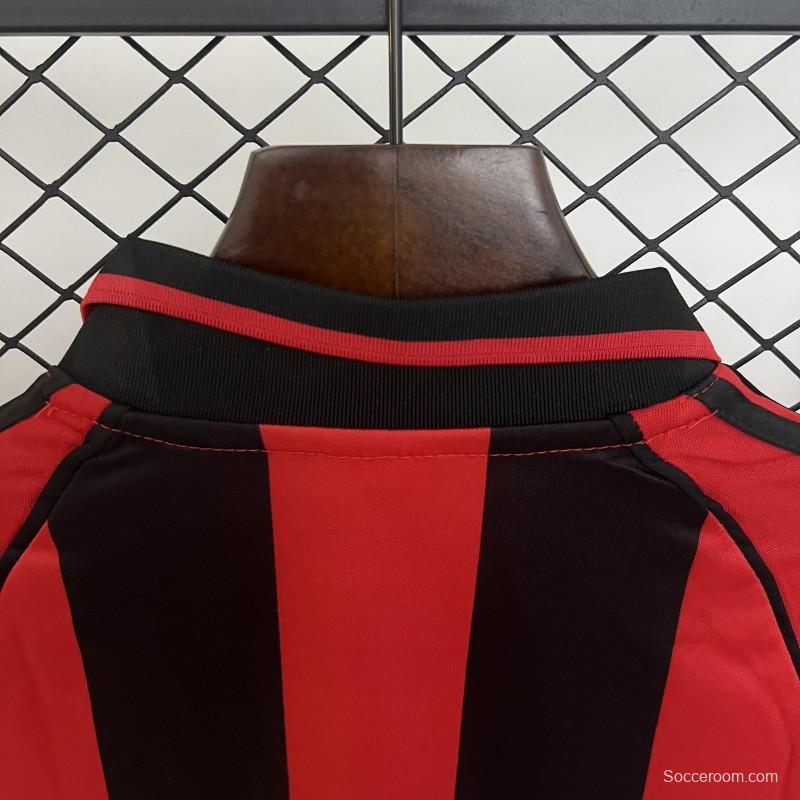 Retro 98/99 Kids AC Milan Home Size 16-28 Jersey