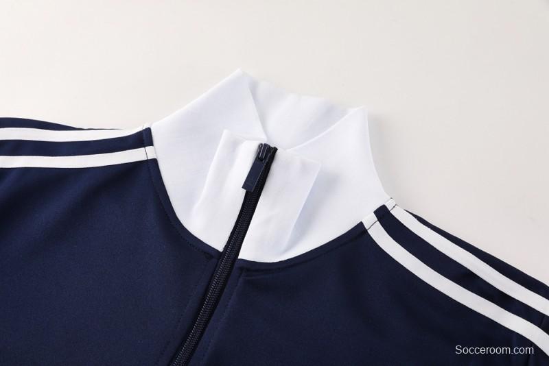 2025 Adidas Original Navy Full Hoodie Zipper Jacket +Long Pants