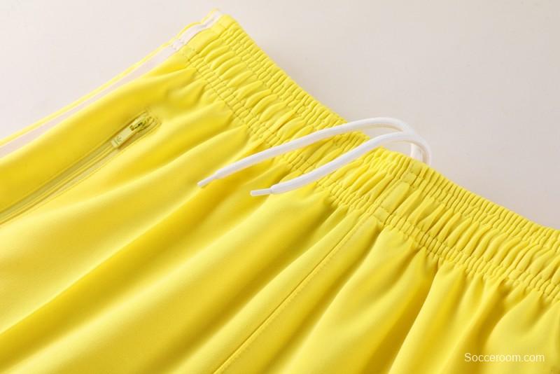 2025 Adidas Original Yellow Full Hoodie Zipper Jacket +Long Pants