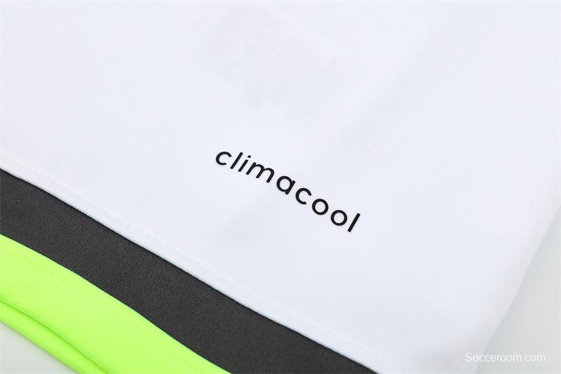 Retro 15/16 Real Madrid White Half Zipper Jacket