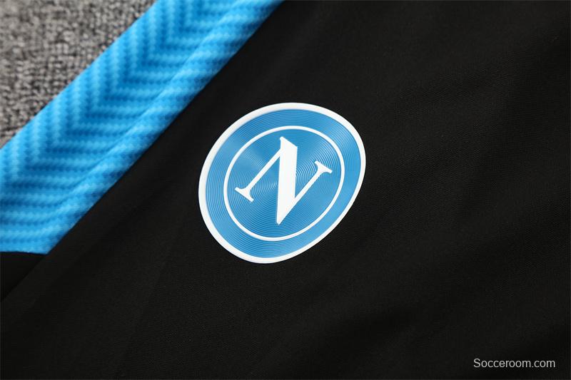 25/26 Napoli Light Blue Camouflage Half Zipper Jacket+Long Pants