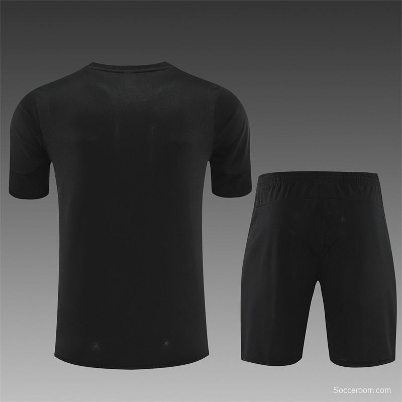 25/26 Manchester City Black with XS Short Sleeve+Soccer Shorts
