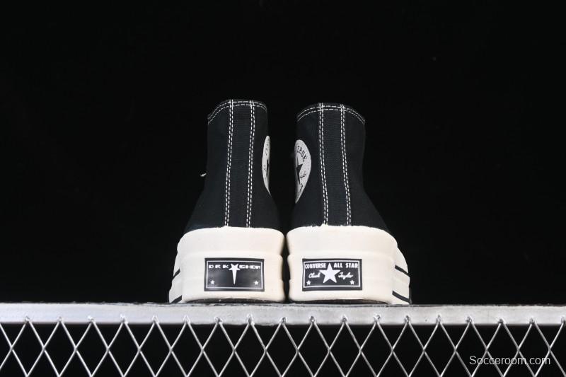 Rick Owens Drkshdw Converse Chuck 70 High Top Platform Casual Canvas Shoes - A06754C