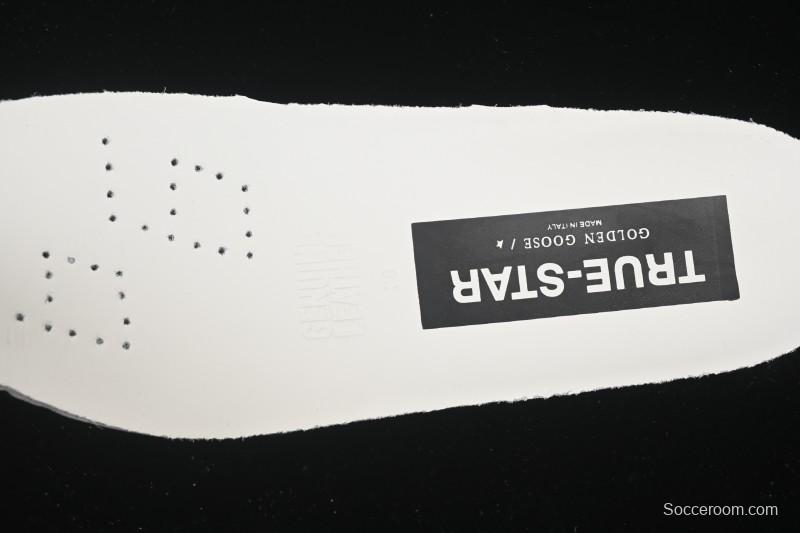 Golden Goose True Star Distressed Leather Sneakers - GGDB