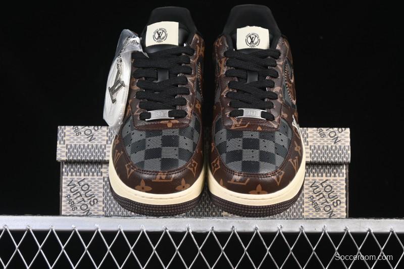 Nike Air Force 1 '07 Low LV Collaboration Coffee Gray Casual Sneakers - SC0601-563