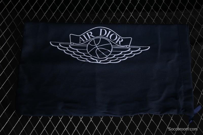 Dior Air Jordan 1 Low White Grey Collaboration Low-Top Sneakers - CN8608-002