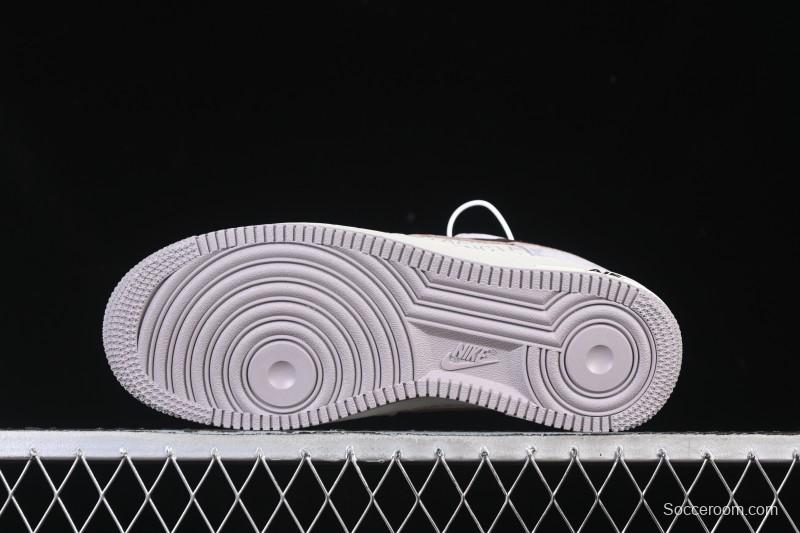 Nike Air Force 1 '07 Low Balenciaga Collaboration White Brown Casual Sneakers - YF9511-806