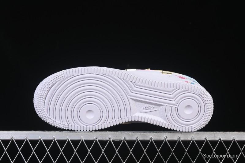 Nike Air Force 1'07 Low Four Hook Rainbow Cake Casual Sneakers - ZH0316-115