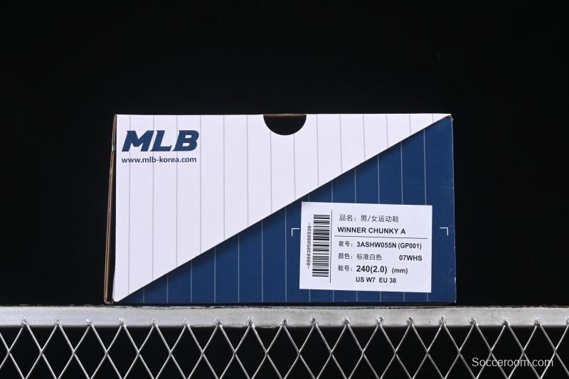 New York Yankees Chunky A Height-Increasing Thick Sole Casual Running Shoes - 3ASHW055N07WHS