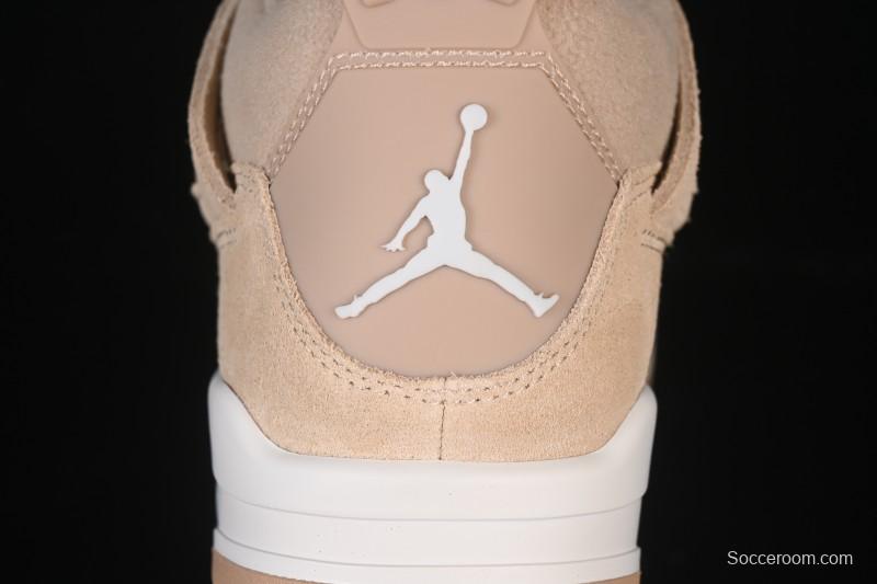 Nike Air Jordan 4 Retro Cozy Girl Warm Yellow Sneakers - HV0823-200