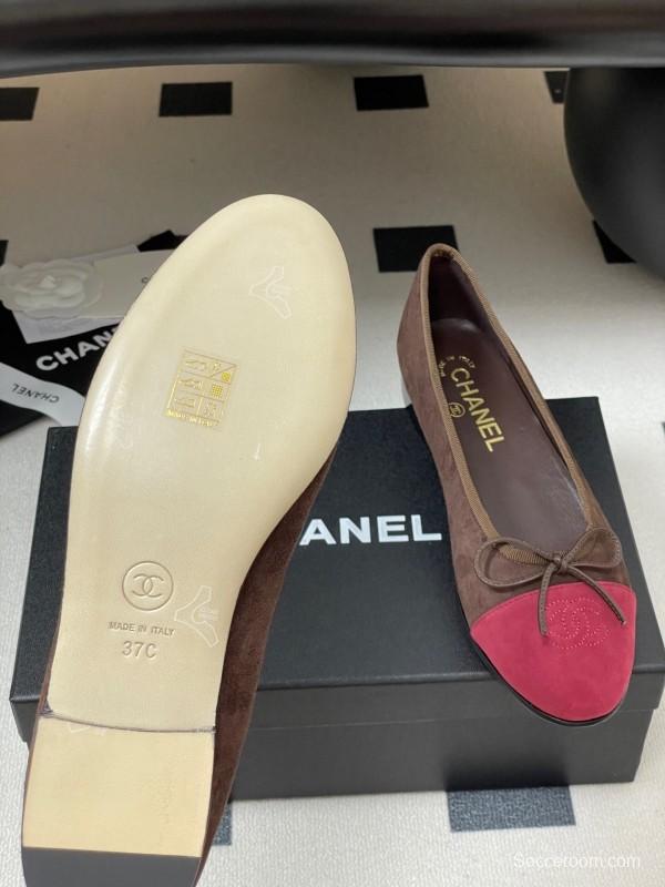 Adidas 2025 SS Bow Ballet Flats Classic Suede Flat Shoes - KFY00300