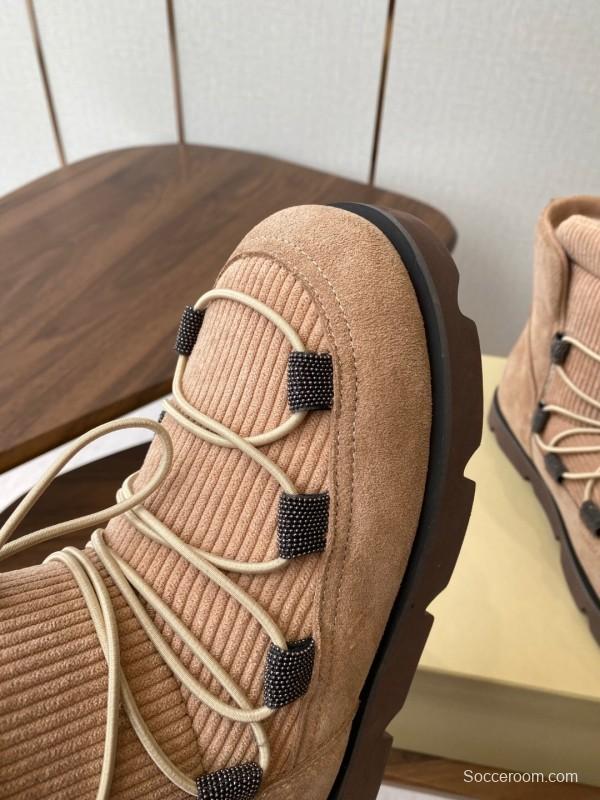 Brunello Cucinelli Open Walk Ankle Boot Winter Snow Boots - AS00410