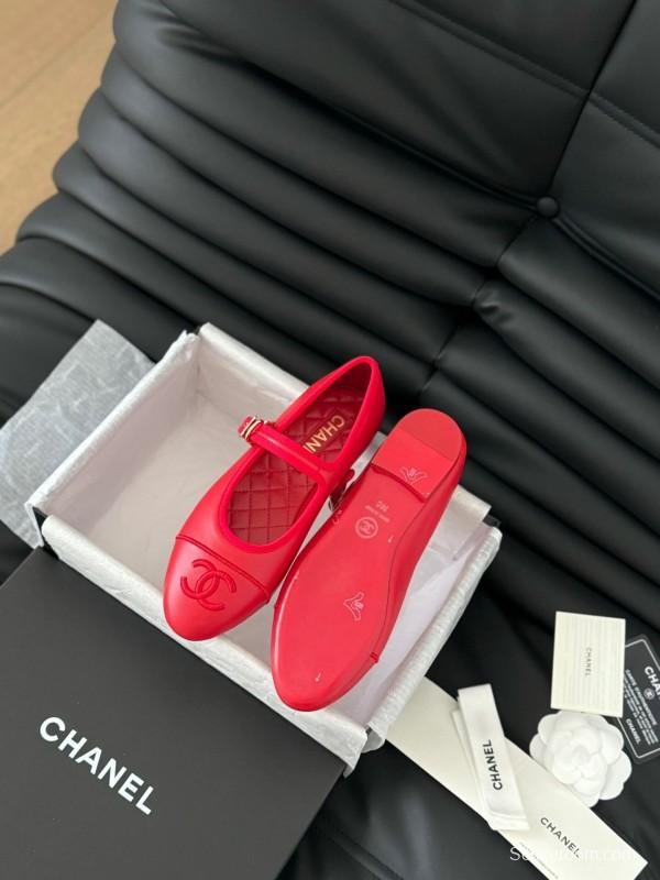 Chanel SS 2025 Runway Mary Jane Flats - LY00