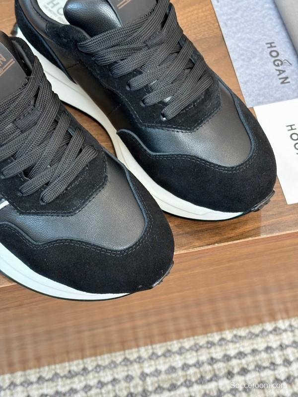 Hogan H-STRIPES Series Couple Thick Sole Dad Shoes Airship Sneakers - AS00350