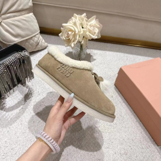 MIU MIU 2025 SS Korean Style Popular Small Potato Snow Boots Upgraded Version - LY00290