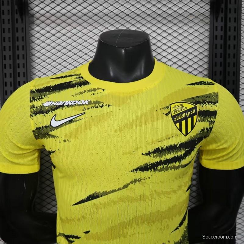 Player Version 25/26 Al-Ahli Saudi  Yellow Pre-Match Jersey