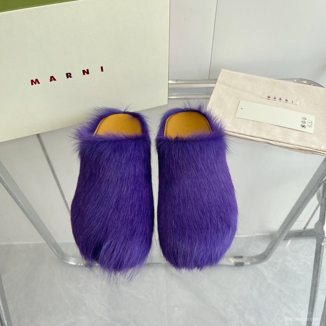 Marni 2025/SS Pony Hair Loafer Shoes - LY00