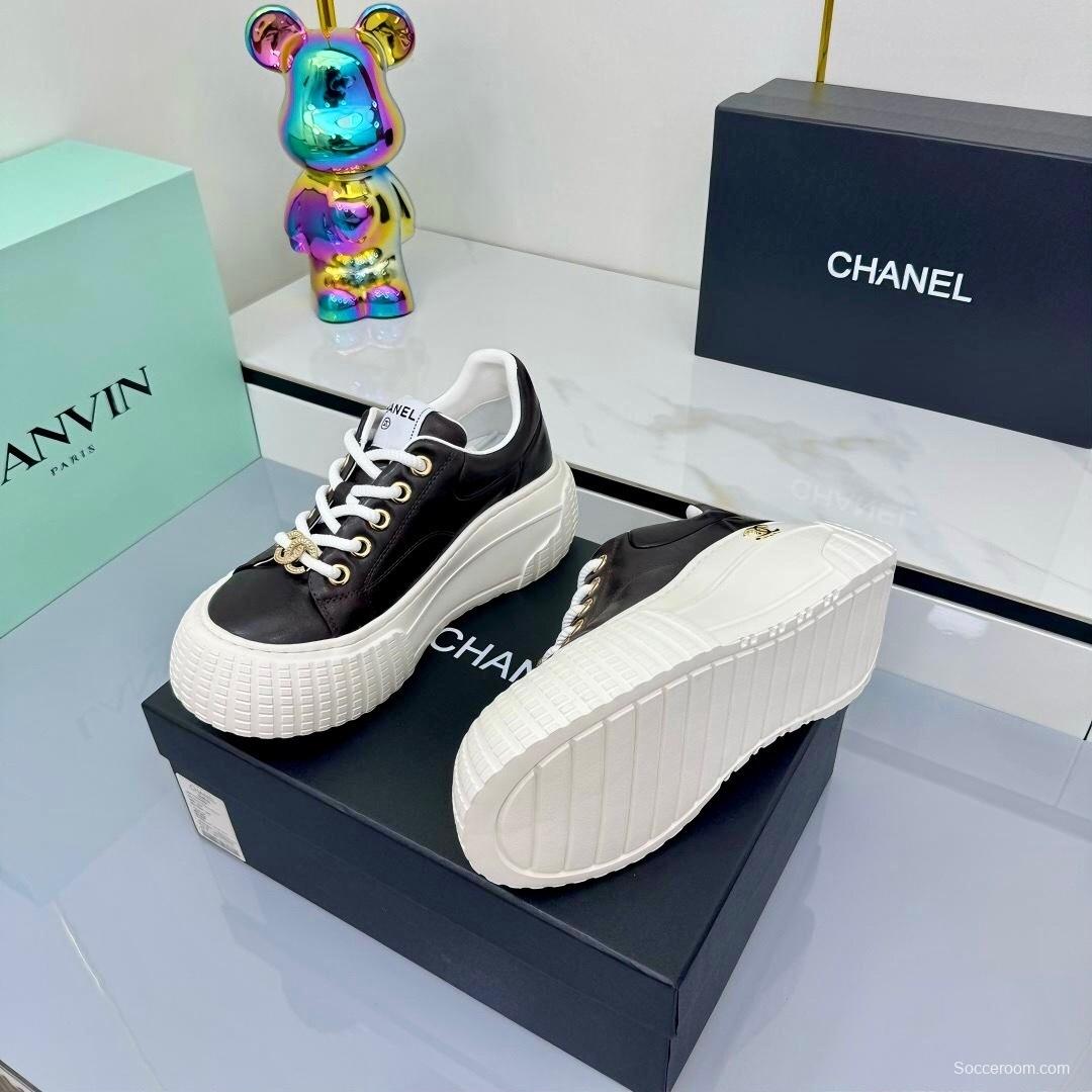 Chanel 2025 SS Panda Loafers Bread Shoes Original Calfskin - LY00330